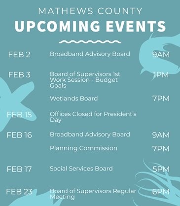 February Upcoming Events