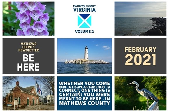 Mathews County February 2021 Newsletter Cover