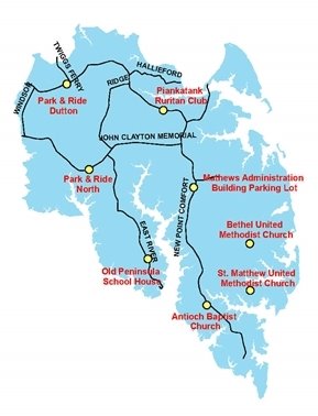 Smart Pole Locations in Mathews County