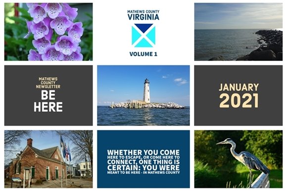 Mathews County January 2021 Newsletter Cover